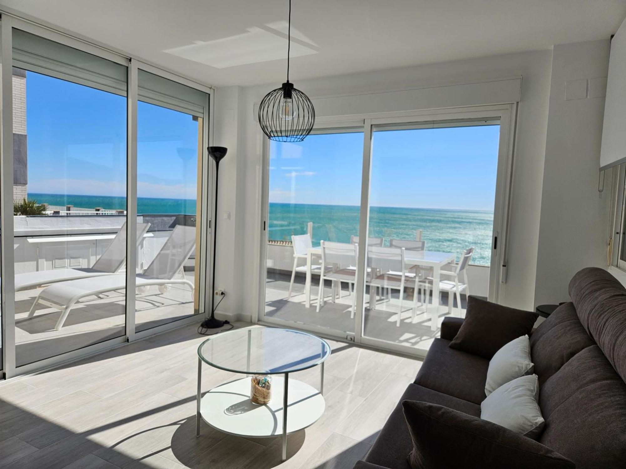 Fantastico Duplex Con Vistas Impresionantes Al Mar Apartment Peniscola Bagian luar foto