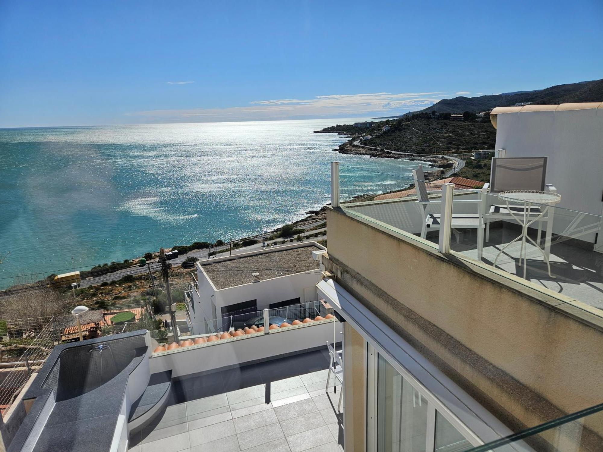 Fantastico Duplex Con Vistas Impresionantes Al Mar Apartment Peniscola Bagian luar foto