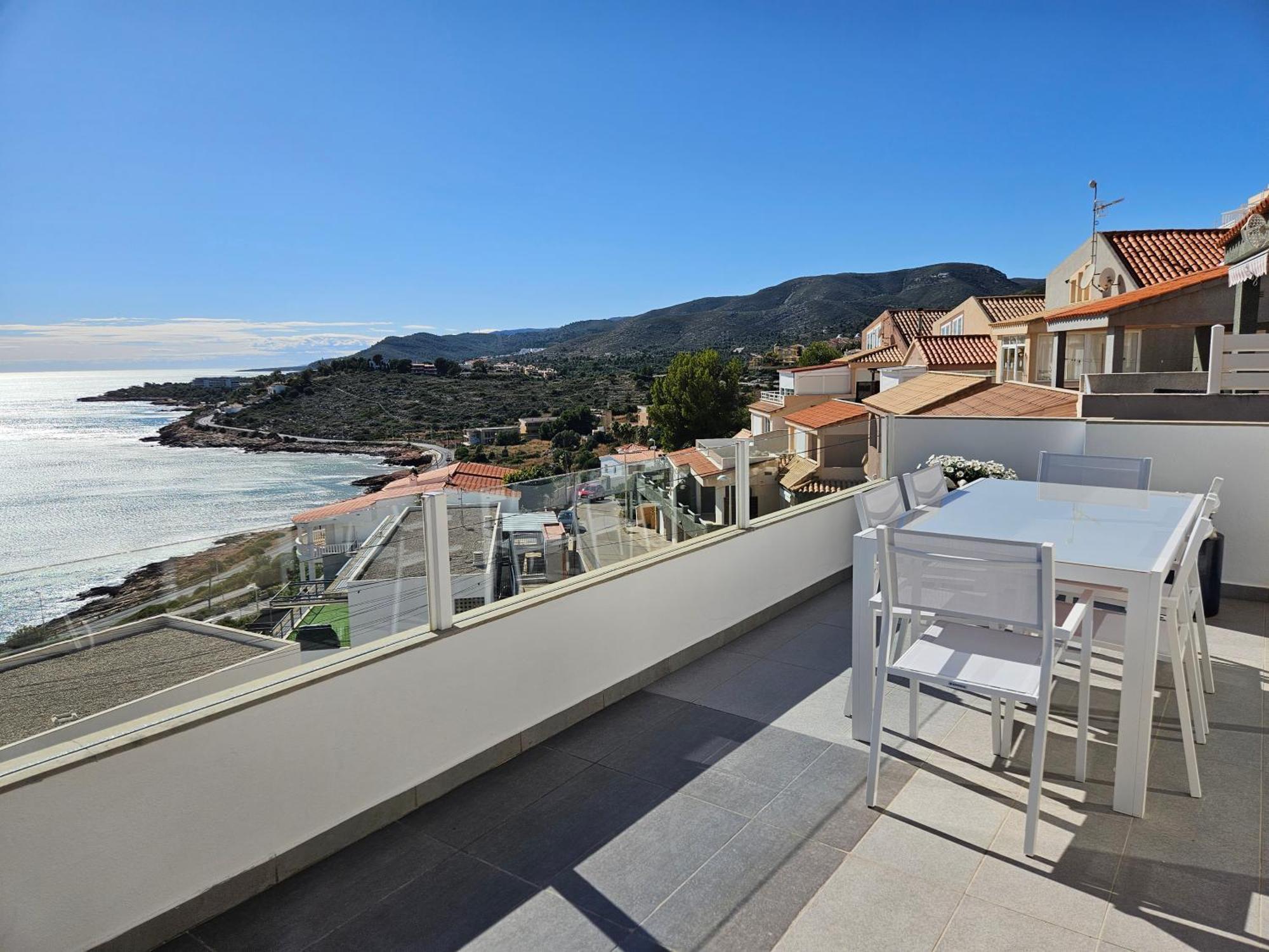 Fantastico Duplex Con Vistas Impresionantes Al Mar Apartment Peniscola Bagian luar foto