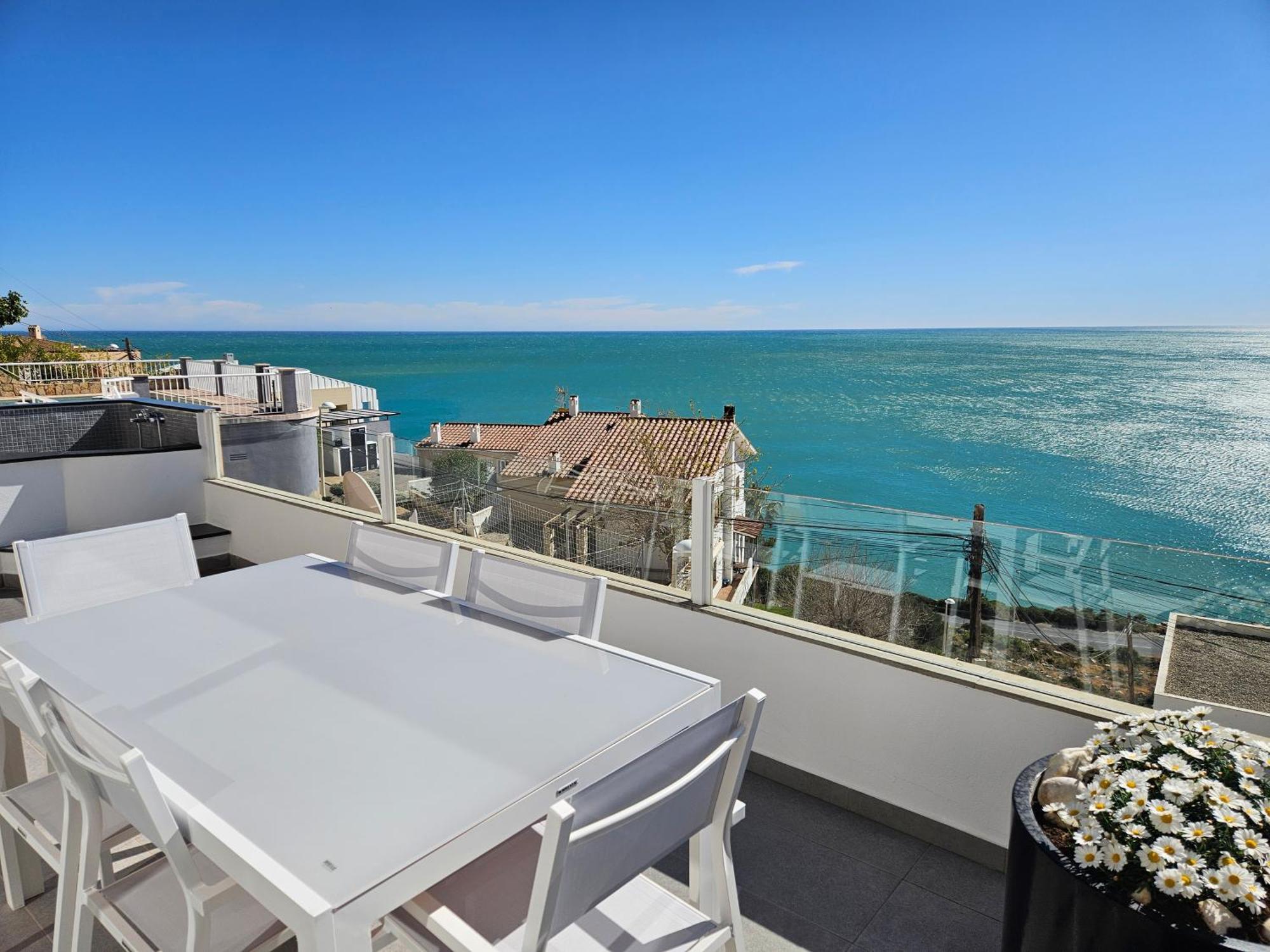 Fantastico Duplex Con Vistas Impresionantes Al Mar Apartment Peniscola Bagian luar foto