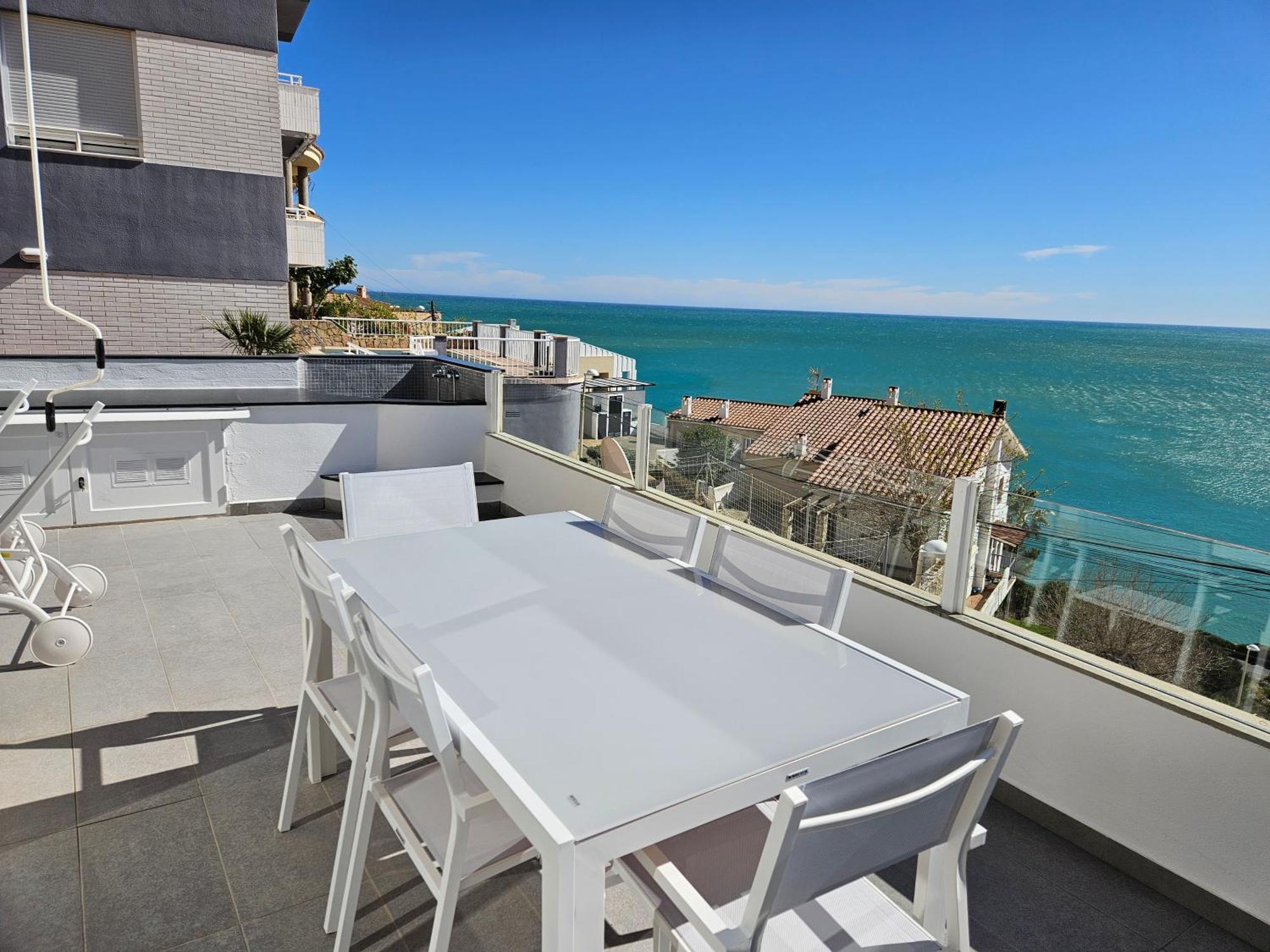 Fantastico Duplex Con Vistas Impresionantes Al Mar Apartment Peniscola Bagian luar foto