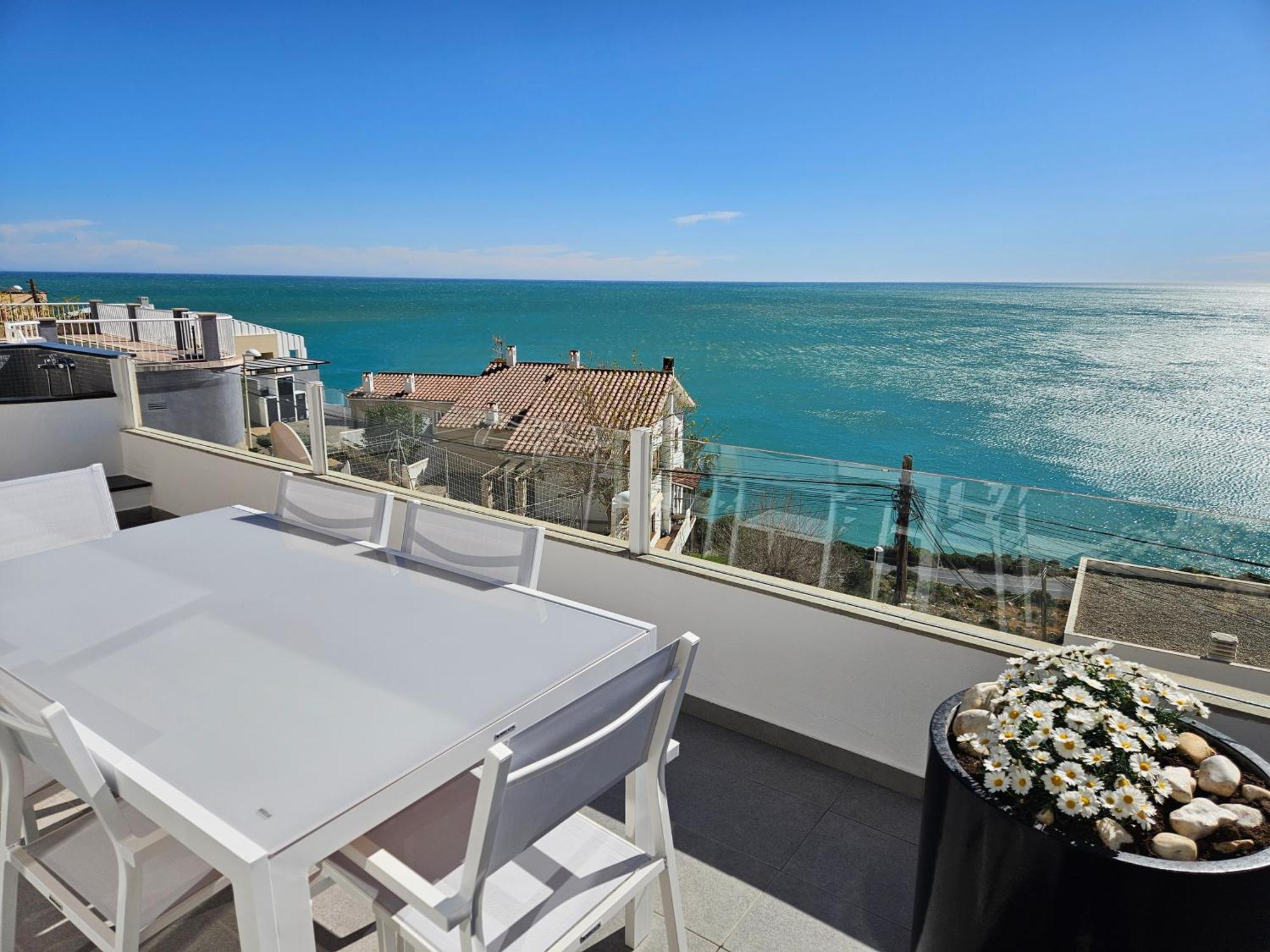 Fantastico Duplex Con Vistas Impresionantes Al Mar Apartment Peniscola Bagian luar foto