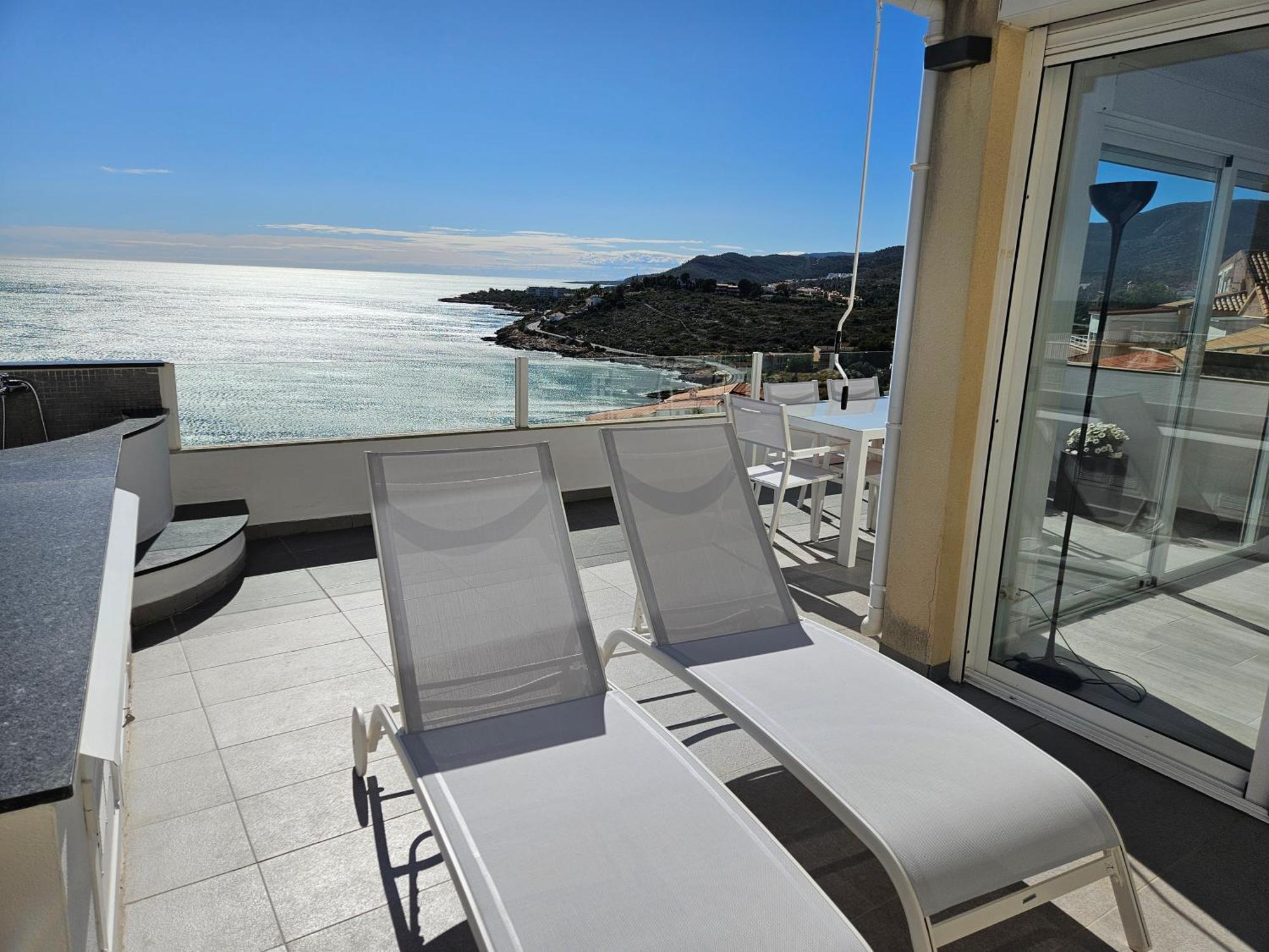 Fantastico Duplex Con Vistas Impresionantes Al Mar Apartment Peniscola Bagian luar foto
